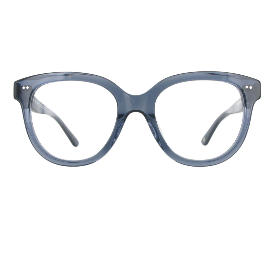 Blaue Acetatbrille aus der Funk Food Kollektion in harmonischer Butterfly Form.