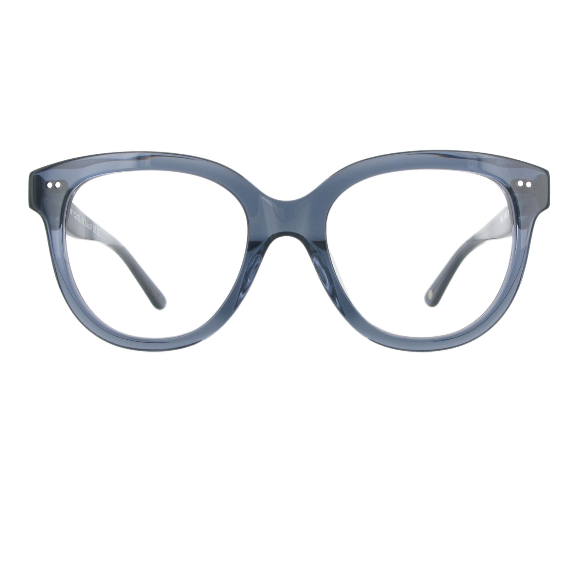 Blaue Acetatbrille aus der Funk Food Kollektion in harmonischer Butterfly Form.