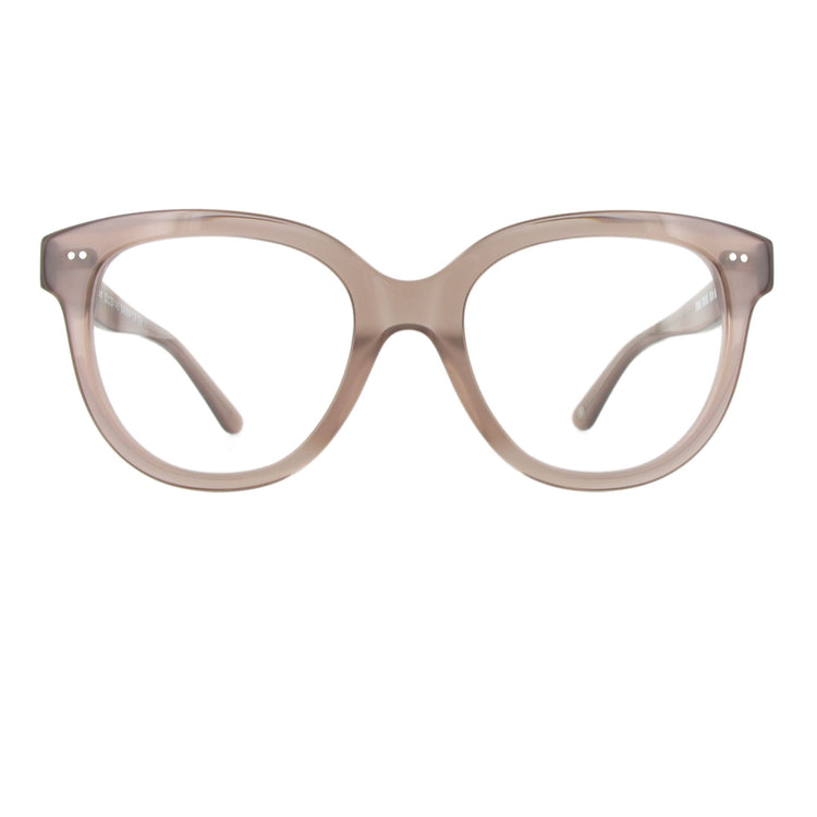 Acetatbrille, Modell Samsa in harmonischer Butterfly Form, Farbe Dusky Pink.